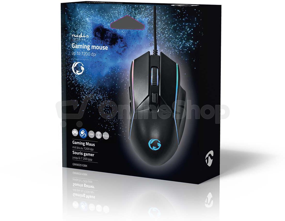 Gaming Mouse NEDIS GMWD510BK