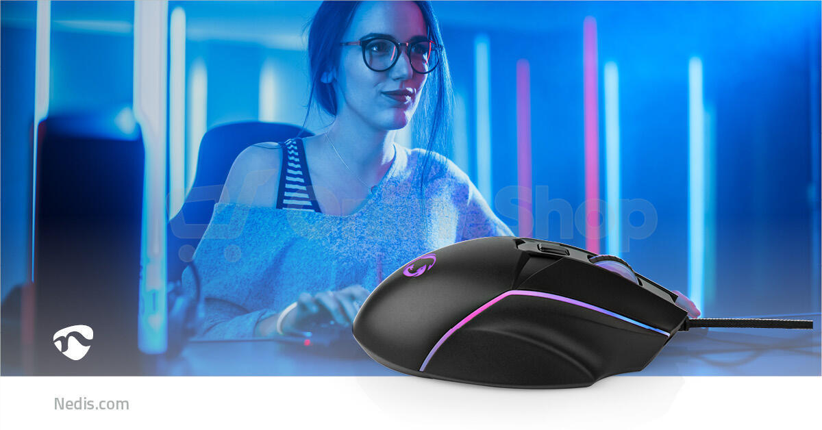 Gaming Mouse NEDIS GMWD510BK