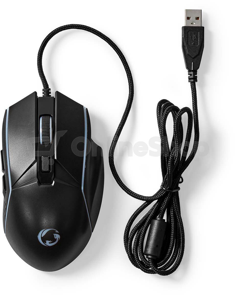 Gaming Mouse NEDIS GMWD510BK