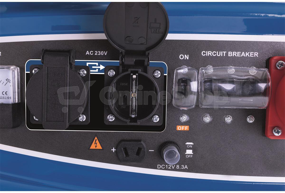 Scheppach SG 7300, rámová elektrocentrála 5500 W s AVR regulací a elektrostartem