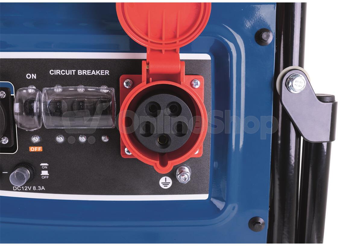 Scheppach SG 7300, rámová elektrocentrála 5500 W s AVR regulací a elektrostartem
