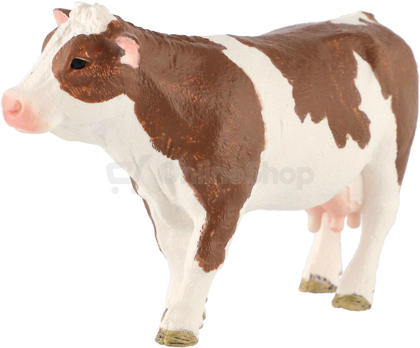 Figurka Zooted Kráva horská strakatá, plast, 12 cm