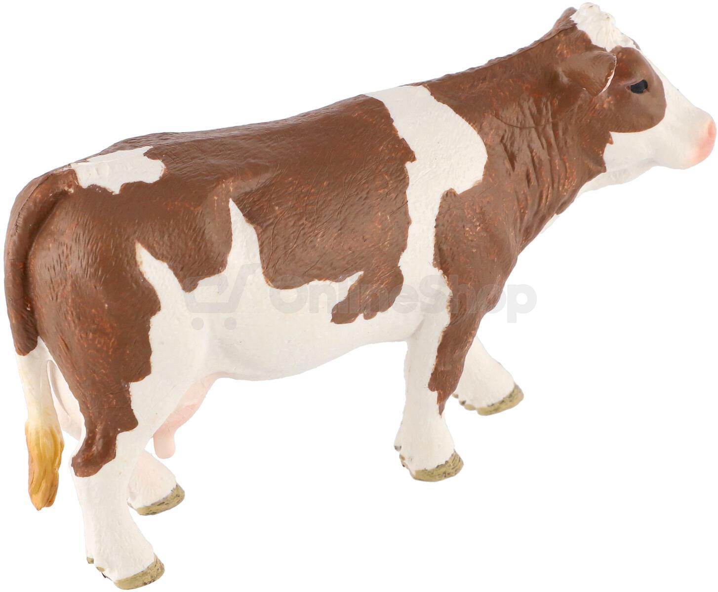 Figurka Zooted Kráva horská strakatá, plast, 12 cm