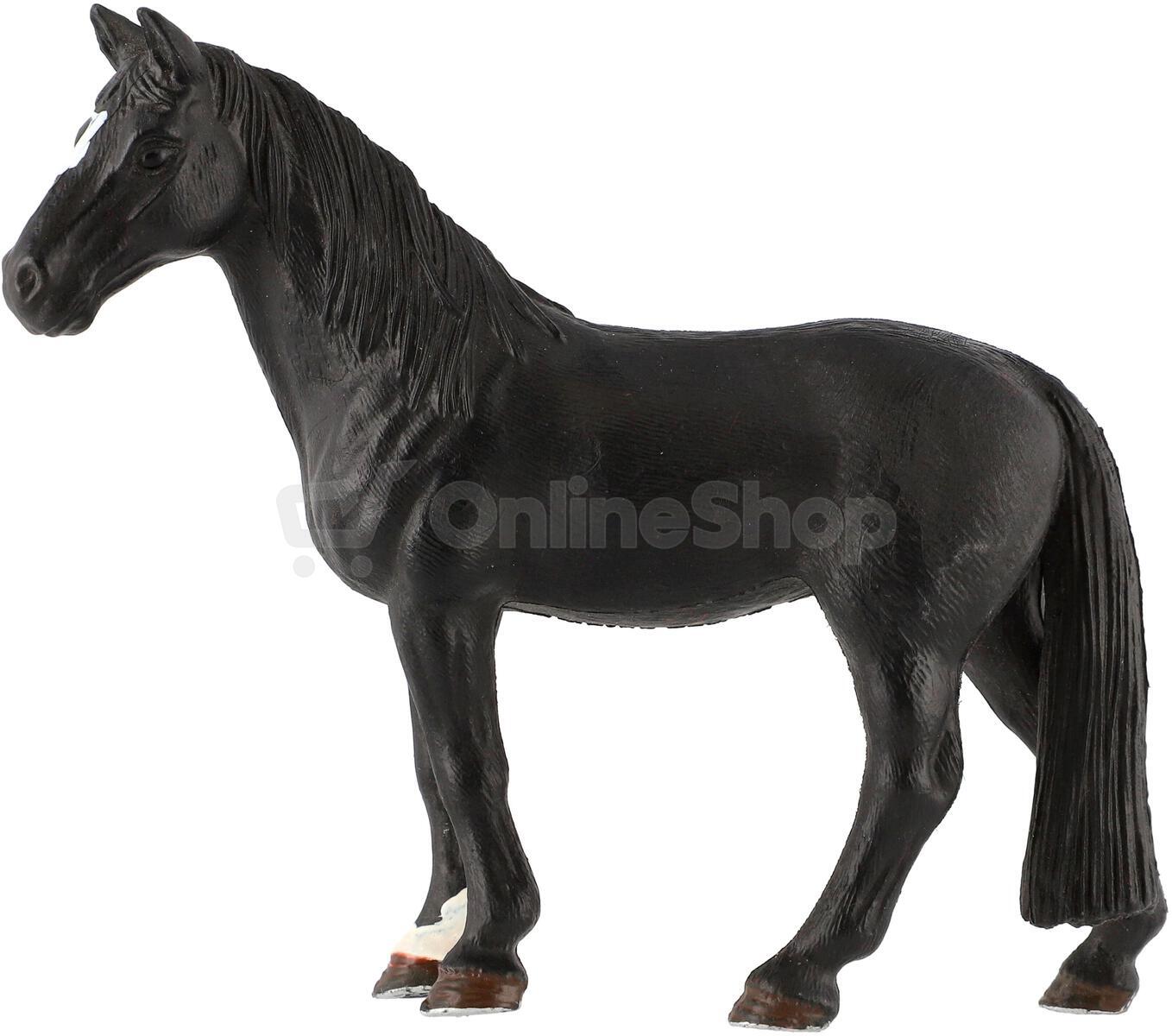 Figurka Zooted Kůň domácí vraník, plast, 13 cm