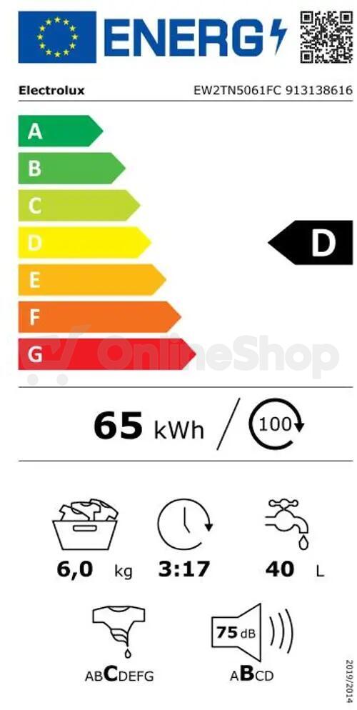 Pračka Electrolux EW2TN5061FC