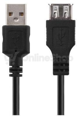 Emos USB kabel 2.0 A vidlice – A zásuvka 2m (S70201)