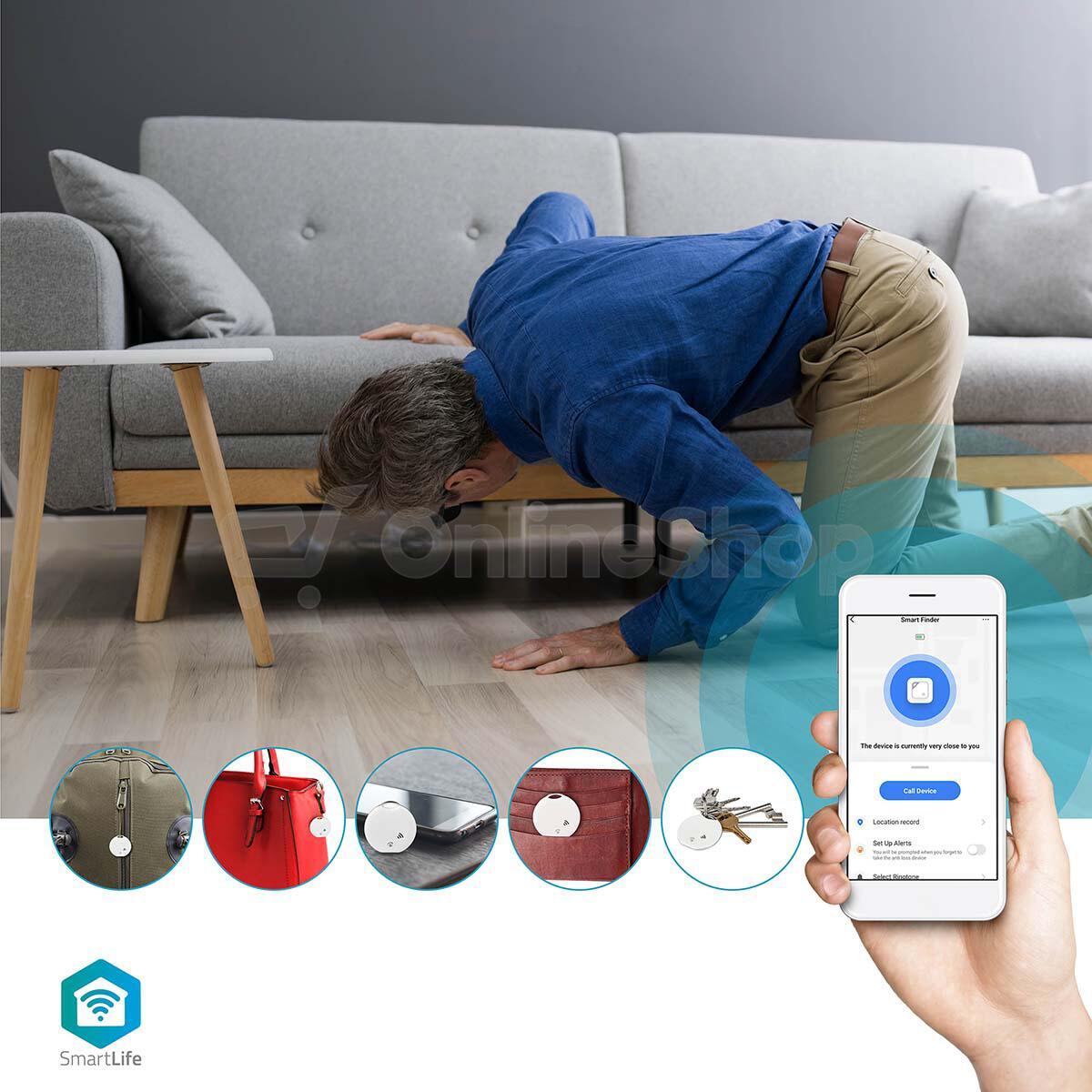SmartLife Vyhledávač Klíčů NEDIS BTKF10WT