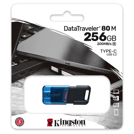 Kingston flash disk 256GB DT80 M USB-C 3.2 Gen 1 (DT80M/256GB)