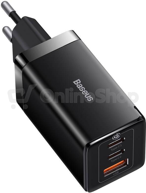 USB nabíječka Baseus GaN5 Pro, 2x USB-C + USB-A 65W, černá