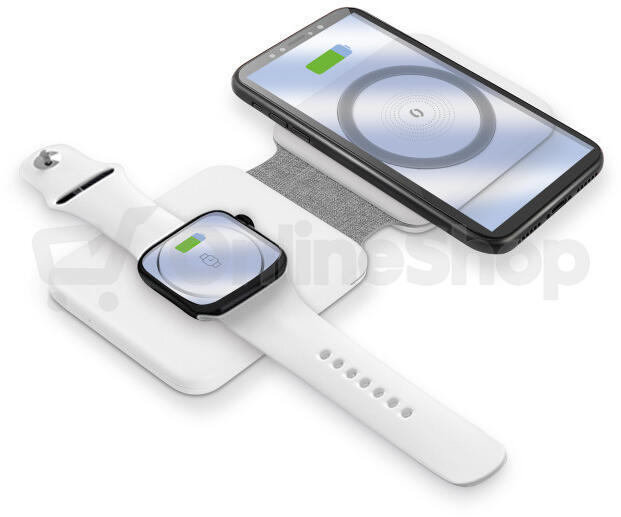 Bezdrátová stanice Aligator Magsafe 2v1, bílá