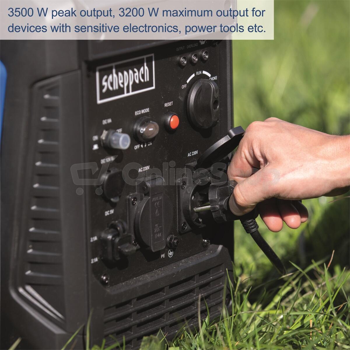 Elektrocentrála Scheppach SG 3500i, 3500 W