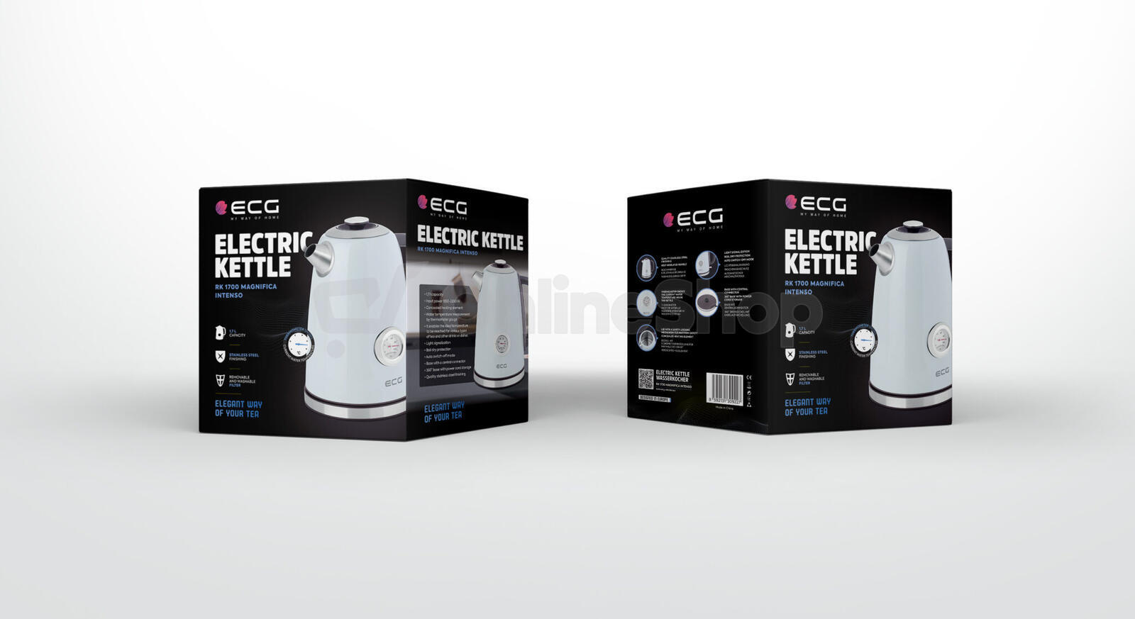 Rychlovarná konvice ECG RK 1700 Magnifica Intenso