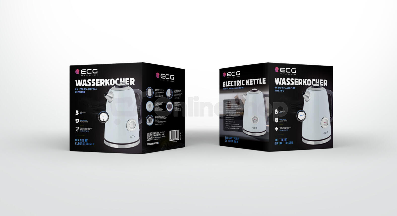 Rychlovarná konvice ECG RK 1700 Magnifica Intenso