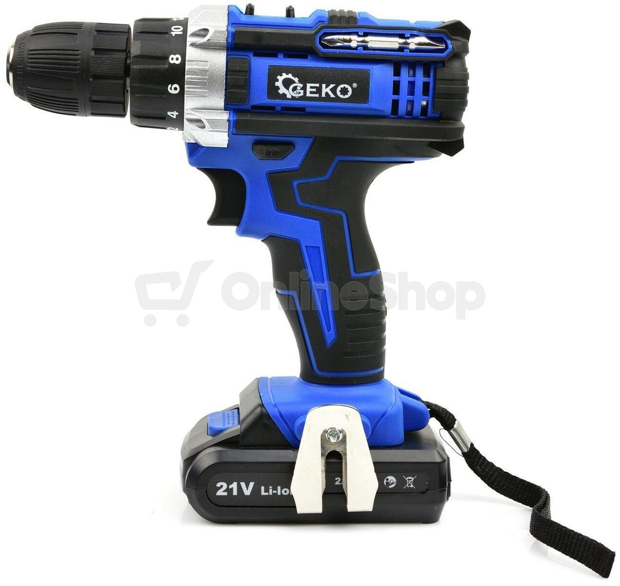Vrtačka/ šroubovák 21V 2x 2ah baterie GEKO