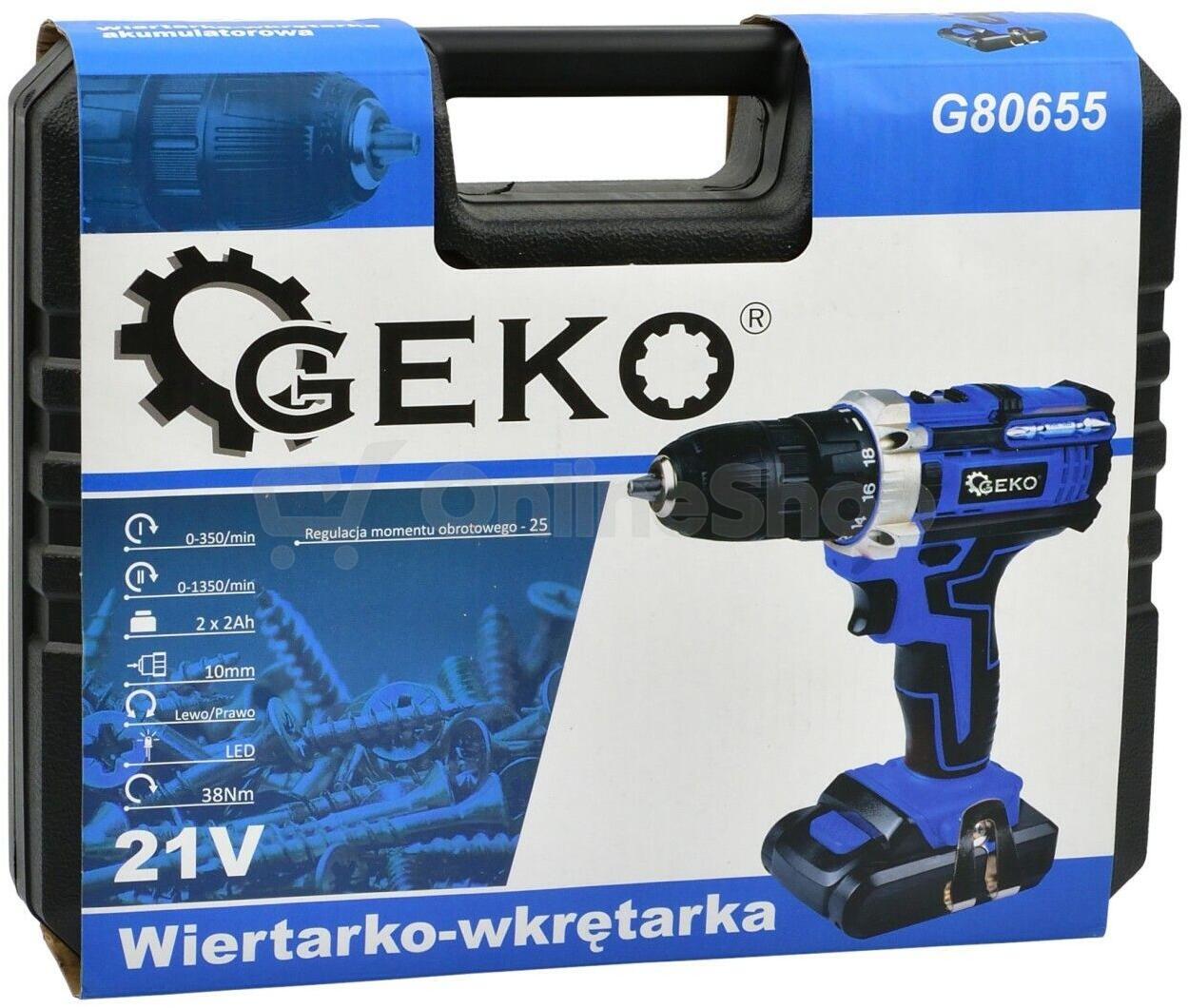 Vrtačka/ šroubovák 21V 2x 2ah baterie GEKO