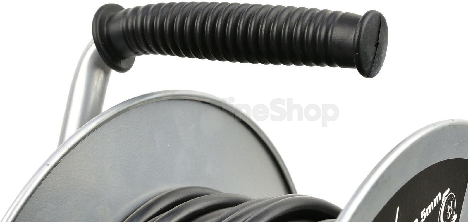 Elektrický prodlužovací kabel 3x2,5mm2, 25m s kovovým navijákem GEKO