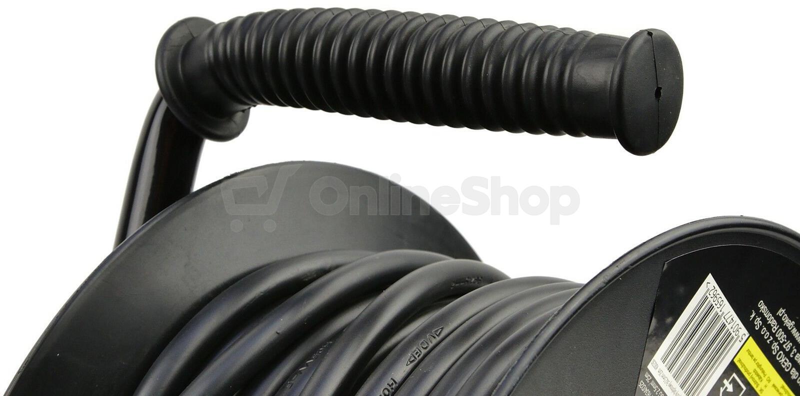 Elektrický prodlužovací kabel 3x2,5mm2, 25m s navijákem GEKO