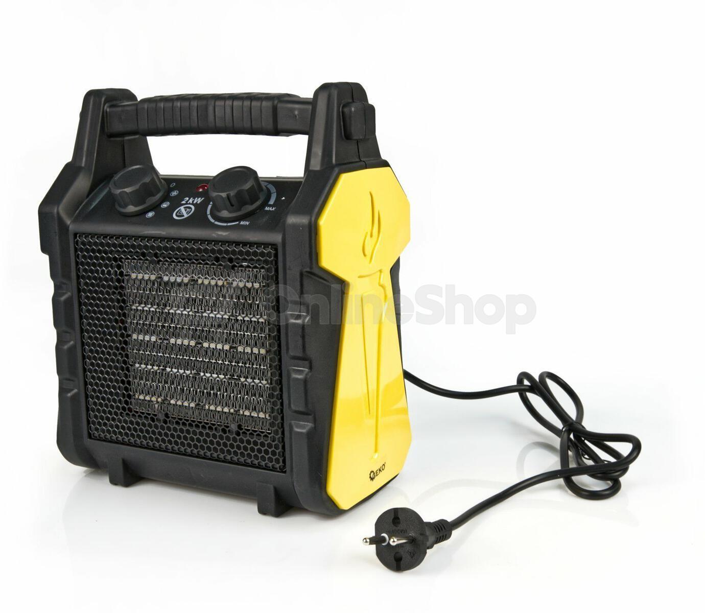 Keramický elektrický ohřívač - 2kW GEKO