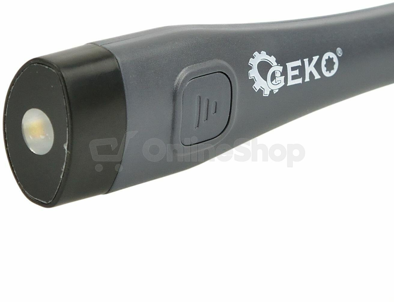 Multifunkční LED svítilna na krk GEKO