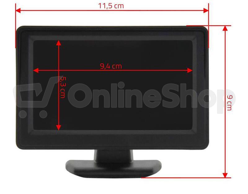 Displej LCD COMPASS 33397 pro parkovací kameru