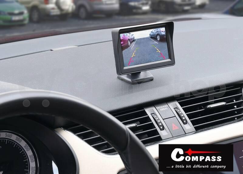 Displej LCD COMPASS 33397 pro parkovací kameru