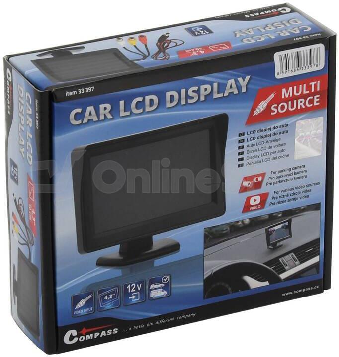 Displej LCD COMPASS 33397 pro parkovací kameru