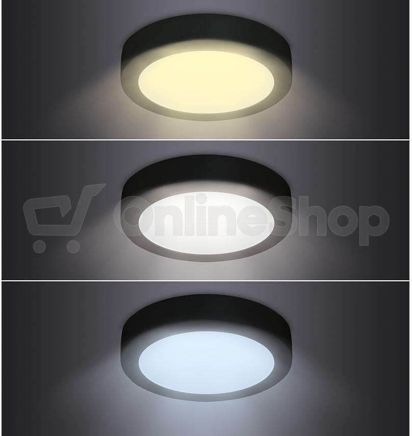 Stropní LED mini panel Solight WD172-B 18W, černý