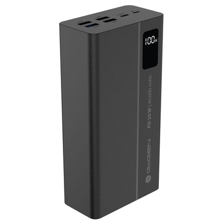 Powerbank GoGEN PB400001 40000 mAh, USB-C PD 20W - ern