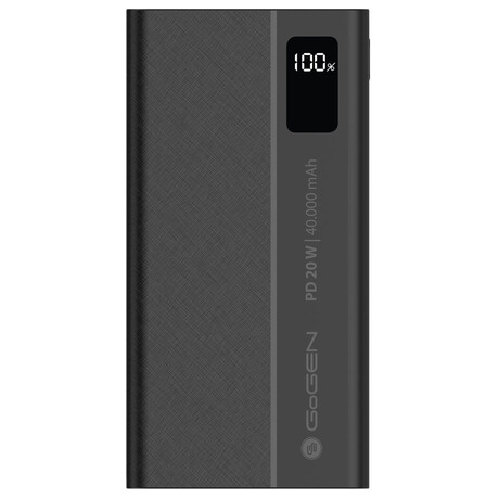 Powerbank GoGEN PB400001 40000 mAh, USB-C PD 20W - ern