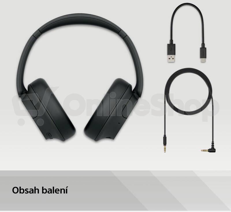 Bezdrátová sluchátka Sony Noise Cancelling WH-CH720N, černá