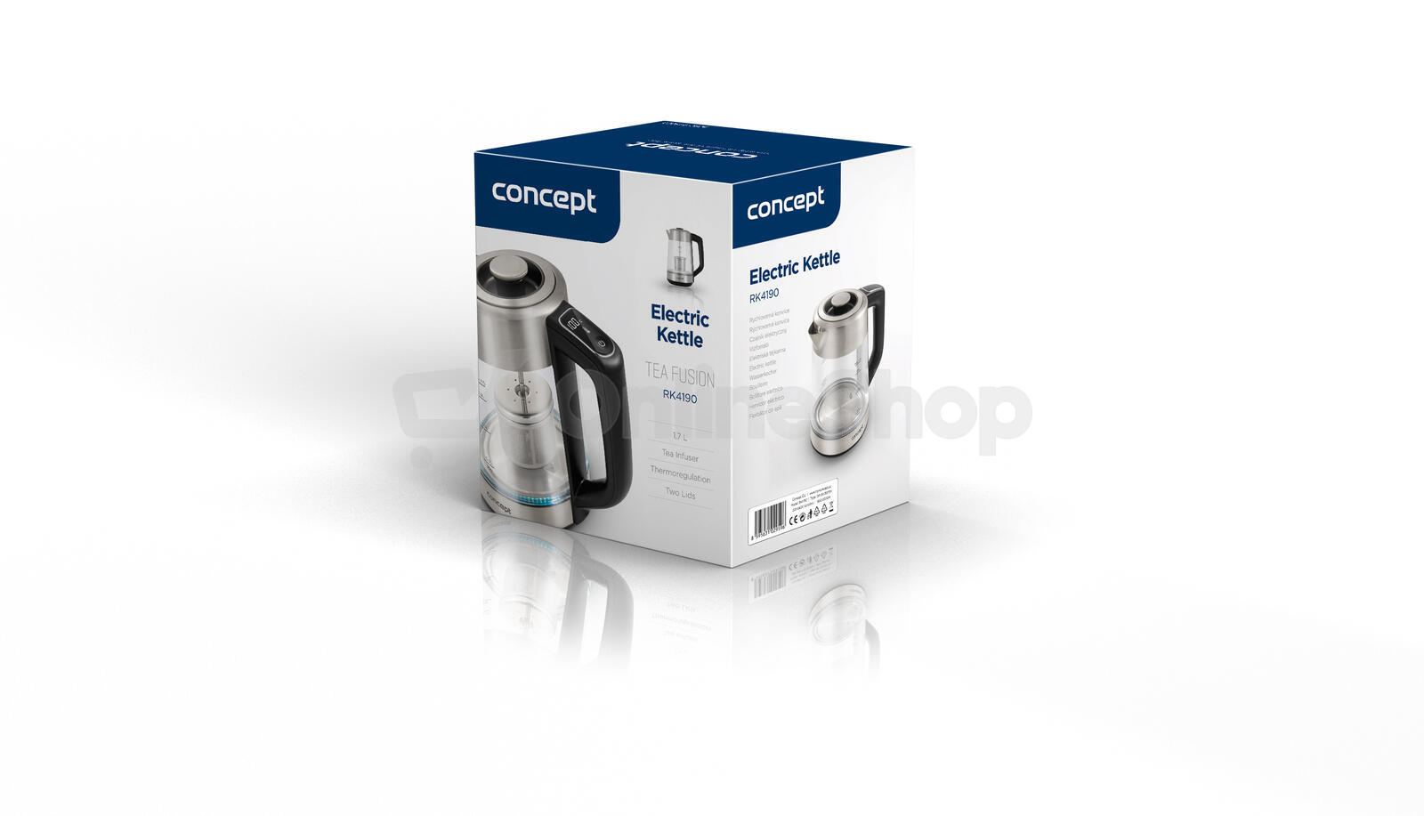 Concept Rychlovarná konvice s regulací teploty se sítkem 1,7 l RK4190