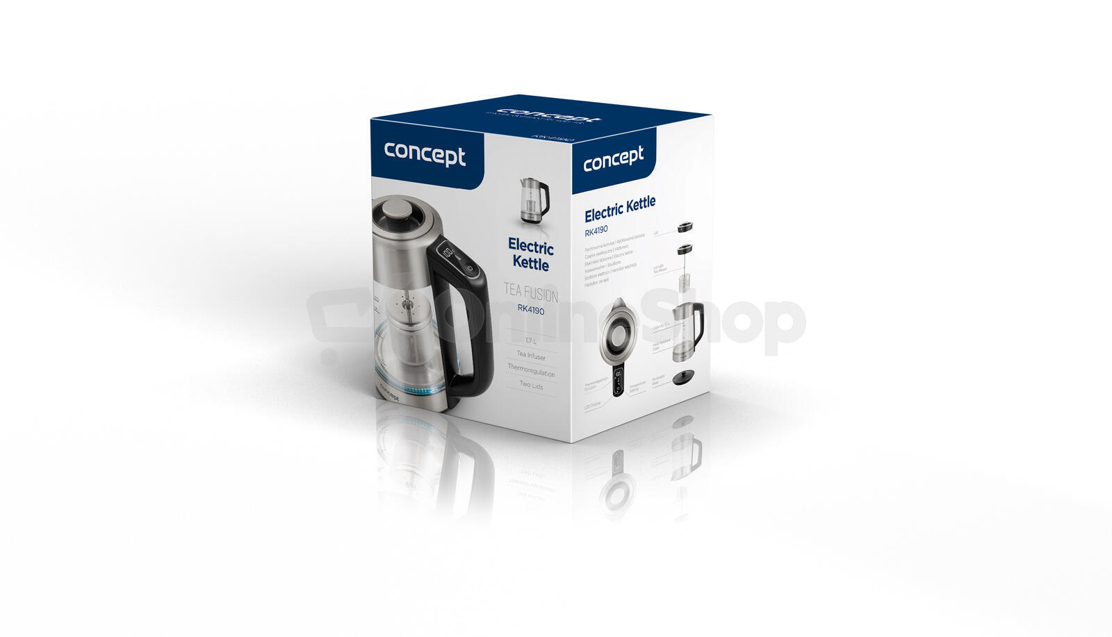 Concept Rychlovarná konvice s regulací teploty se sítkem 1,7 l RK4190