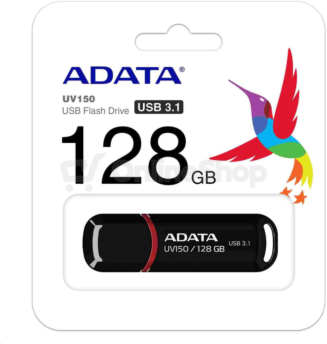 A-Data ADATA Flash Disk 256GB UV150, USB 3.1 Dash Drive (R:90/W:20 MB/s) černá (AUV150-256G-RBK)