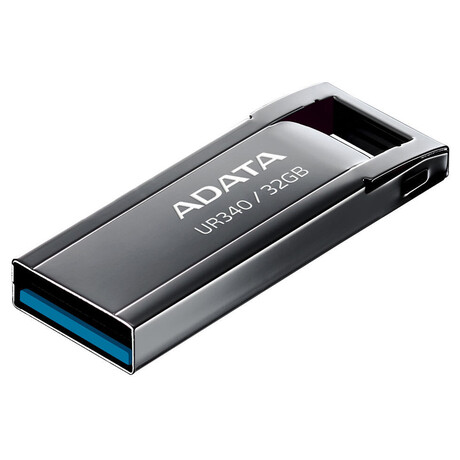 ADATA Flash Disk 32GB UR340, USB 3.2 Dash Drive, kov lesklá černá (foto 1)