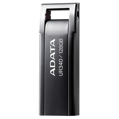 ADATA Flash Disk 128GB UR340, USB 3.2 Dash Drive, kov lesklá černá (foto 1)