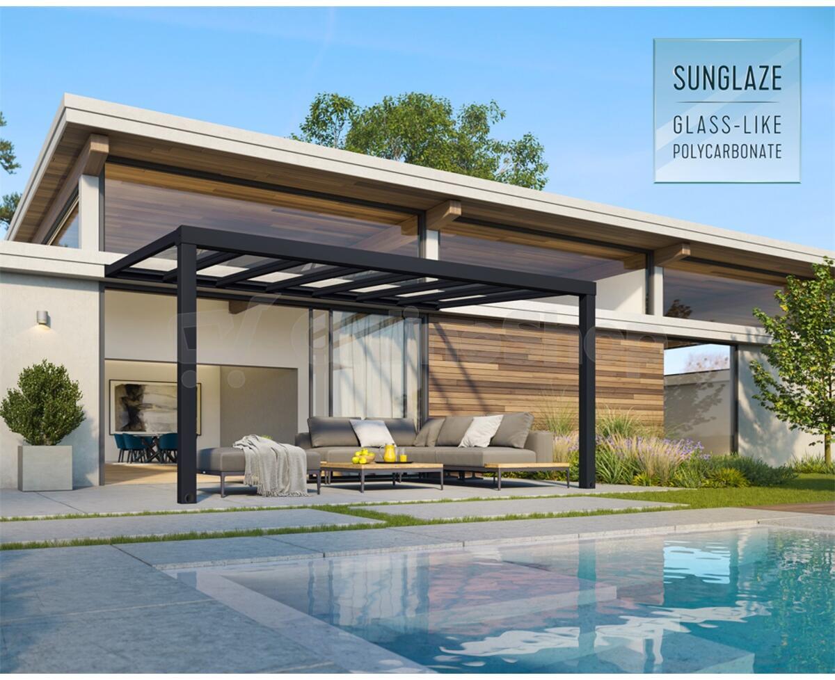 Pergola Palram - Canopia Stockholm 3,4 x 5,2 m, antracit