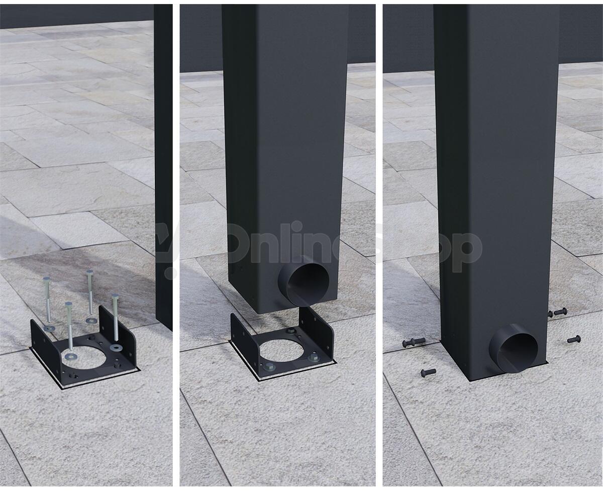 Pergola Palram - Canopia Stockholm 3,4 x 5,2 m, antracit