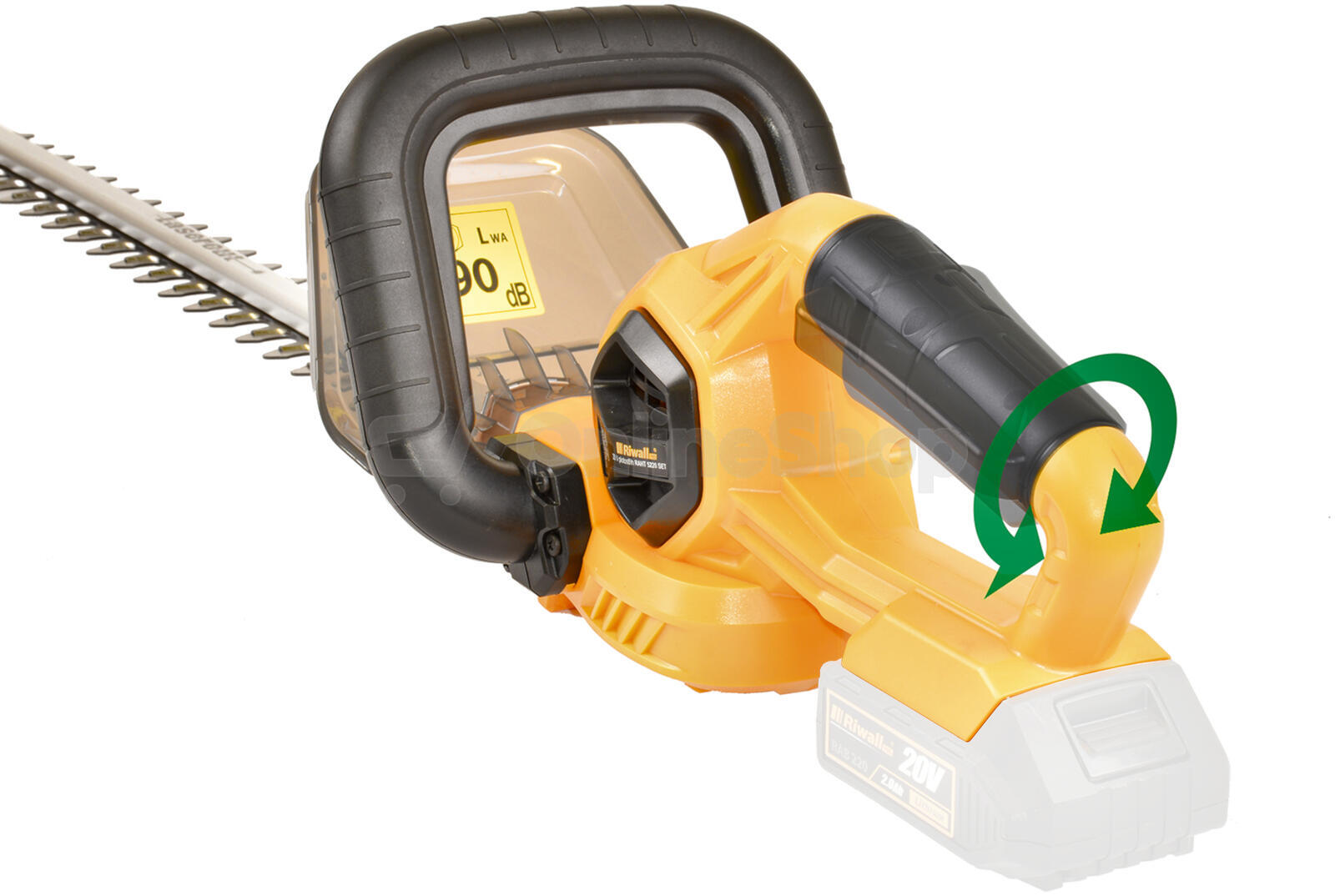 Riwall PRO RAHT 5220, plotostřih s aku motorem 20 V (bez baterie a nabíječky)