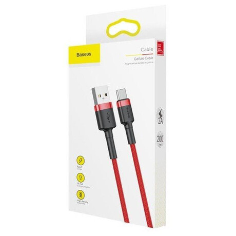 Baseus Cafule USB/USB-C 2m&nbsp;2A červený (foto 4)