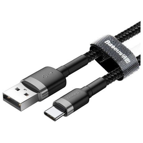 Baseus Cafule USB/USB-C 3m&nbsp;2A šedo-černý (foto 1)
