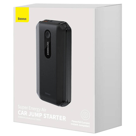 Powerbanka Baseus Super Energy Air 10000mAh se startovacmi kabely ern