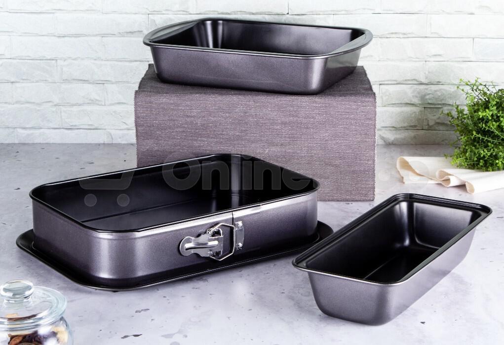 Plech a formy na pečení BERLINGERHAUS Carbon PRO LineBH-7634, 3 ks