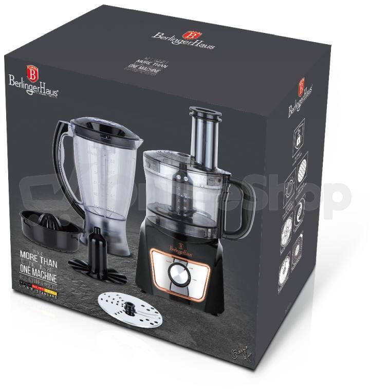Multifunkční kuchyňský robot BERLINGERHAUS BH-9440, Black Rose Collection