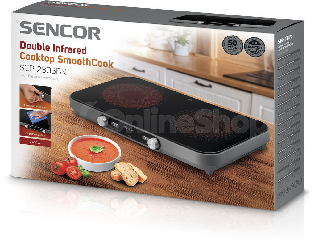 Vařič elektrický Sencor SCP 2803BK SmoothCook