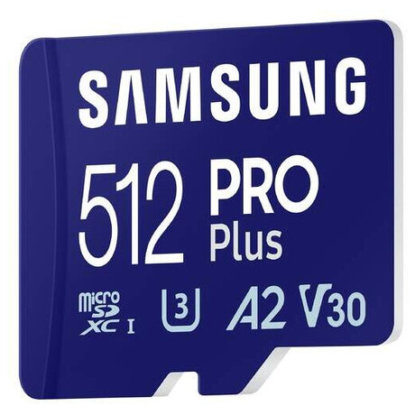 Samsung samsung/micro SDXC/512GB/USB 3.0/USB-A/Class 10/+ Adaptr/Modr (foto 3)