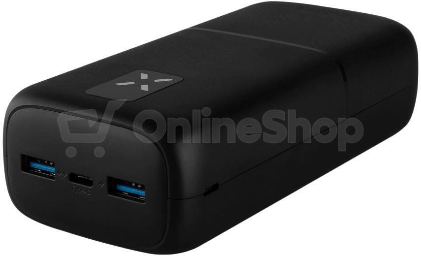 Powerbanka FIXED Zen 30 s LCD displejem a výstupem PD 20W, 30 000 mAh, černá