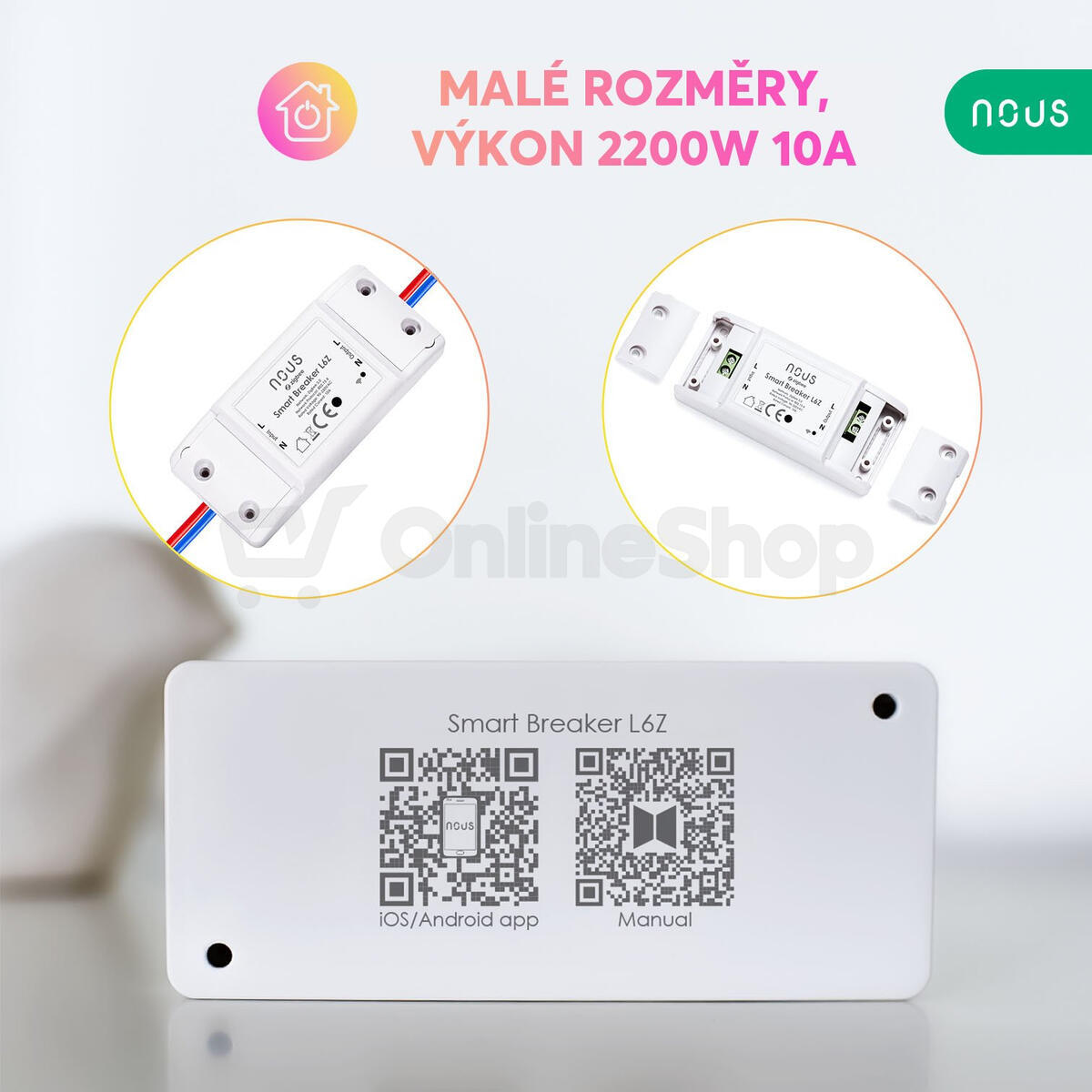 Smart spínač NOUS L6Z ZigBee Tuya