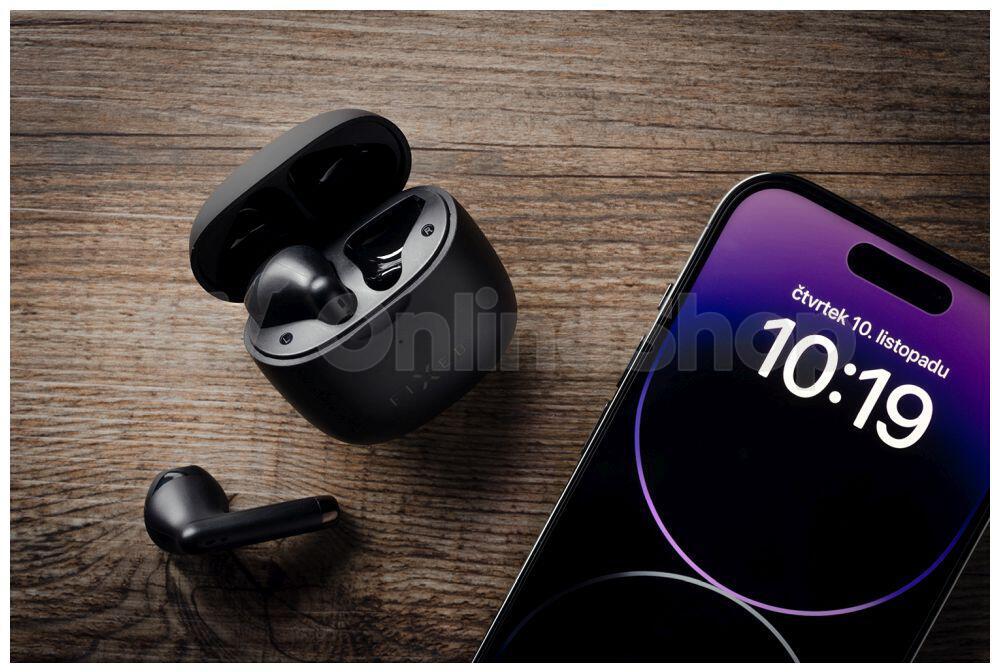Bezdrátová sluchátka FIXED Pods, černá