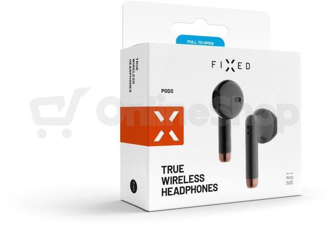 Bezdrátová sluchátka FIXED Pods, černá