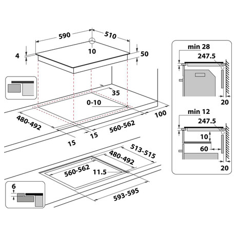 SET Trouba Whirlpool OMK38HU0B + Indukn deska Whirlpool WF S3660 CPNE + Mikrovlnn trouba Whirlpool MBNA900B